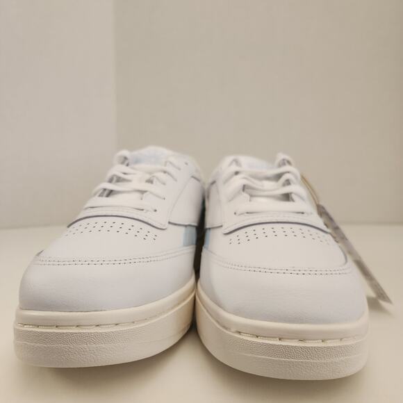 Reebok Women's Club C Double Revenge Sneaker, White/Feel Good Blue/Chalk, 10 - Picture 3 of 10